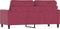 vidaXL - Tweezitsbank - 140 - cm - fluweel - wijnrood