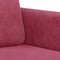 vidaXL - Tweezitsbank - 140 - cm - fluweel - wijnrood