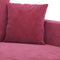 vidaXL - Tweezitsbank - 140 - cm - fluweel - wijnrood