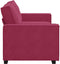 vidaXL - Tweezitsbank - 140 - cm - fluweel - wijnrood