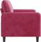 vidaXL - Tweezitsbank - 140 - cm - fluweel - wijnrood