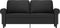 vidaXL - Tweezitsbank - 140 - cm - fluweel - zwart