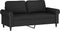 vidaXL - Tweezitsbank - 140 - cm - fluweel - zwart