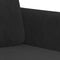 vidaXL - Tweezitsbank - 140 - cm - fluweel - zwart