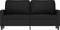vidaXL - Tweezitsbank - 140 - cm - fluweel - zwart