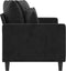 vidaXL - Tweezitsbank - 140 - cm - fluweel - zwart