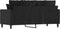vidaXL - Tweezitsbank - 140 - cm - fluweel - zwart