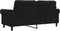 vidaXL - Tweezitsbank - 140 - cm - fluweel - zwart
