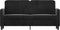 vidaXL - Tweezitsbank - 140 - cm - fluweel - zwart