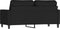 vidaXL - Tweezitsbank - 140 - cm - fluweel - zwart