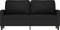 vidaXL - Tweezitsbank - 140 - cm - fluweel - zwart