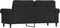vidaXL - Tweezitsbank - 140 - cm - fluweel - zwart