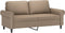 vidaXL - Tweezitsbank - 140 - cm - kunstleer - cappuccinokleurig