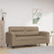 vidaXL - Tweezitsbank - 140 - cm - kunstleer - cappuccinokleurig