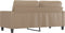 vidaXL - Tweezitsbank - 140 - cm - kunstleer - cappuccinokleurig