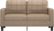 vidaXL - Tweezitsbank - 140 - cm - kunstleer - cappuccinokleurig