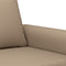 vidaXL - Tweezitsbank - 140 - cm - kunstleer - cappuccinokleurig