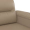 vidaXL - Tweezitsbank - 140 - cm - kunstleer - cappuccinokleurig