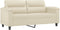vidaXL - Tweezitsbank - 140 - cm - kunstleer - crèmekleurig