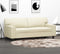 vidaXL - Tweezitsbank - 140 - cm - kunstleer - crèmekleurig