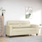 vidaXL - Tweezitsbank - 140 - cm - kunstleer - crèmekleurig