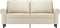 vidaXL - Tweezitsbank - 140 - cm - kunstleer - crèmekleurig