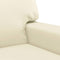 vidaXL - Tweezitsbank - 140 - cm - kunstleer - crèmekleurig