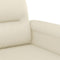 vidaXL - Tweezitsbank - 140 - cm - kunstleer - crèmekleurig
