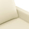 vidaXL - Tweezitsbank - 140 - cm - kunstleer - crèmekleurig