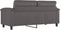 vidaXL - Tweezitsbank - 140 - cm - kunstleer - grijs