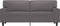 vidaXL - Tweezitsbank - 140 - cm - kunstleer - grijs