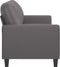 vidaXL - Tweezitsbank - 140 - cm - kunstleer - grijs