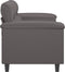 vidaXL - Tweezitsbank - 140 - cm - kunstleer - grijs
