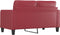 vidaXL - Tweezitsbank - 140 - cm - kunstleer - wijnrood