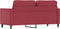 vidaXL - Tweezitsbank - 140 - cm - kunstleer - wijnrood