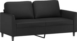 vidaXL - Tweezitsbank - 140 - cm - kunstleer - zwart