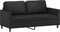 vidaXL - Tweezitsbank - 140 - cm - kunstleer - zwart