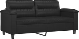 vidaXL - Tweezitsbank - 140 - cm - kunstleer - zwart