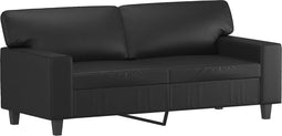 vidaXL - Tweezitsbank - 140 - cm - kunstleer - zwart