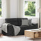 vidaXL - Tweezitsbank - 140 - cm - kunstleer - zwart