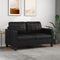 vidaXL - Tweezitsbank - 140 - cm - kunstleer - zwart