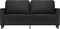 vidaXL - Tweezitsbank - 140 - cm - kunstleer - zwart