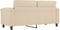 vidaXL - Tweezitsbank - 140 - cm - microvezelstof - crème