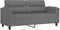 vidaXL - Tweezitsbank - 140 - cm - microvezelstof - donkergrijs