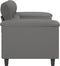 vidaXL - Tweezitsbank - 140 - cm - microvezelstof - donkergrijs