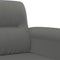 vidaXL - Tweezitsbank - 140 - cm - microvezelstof - donkergrijs