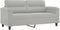 vidaXL - Tweezitsbank - 140 - cm - microvezelstof - lichtgrijs