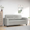 vidaXL - Tweezitsbank - 140 - cm - microvezelstof - lichtgrijs