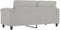 vidaXL - Tweezitsbank - 140 - cm - microvezelstof - lichtgrijs