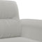 vidaXL - Tweezitsbank - 140 - cm - microvezelstof - lichtgrijs